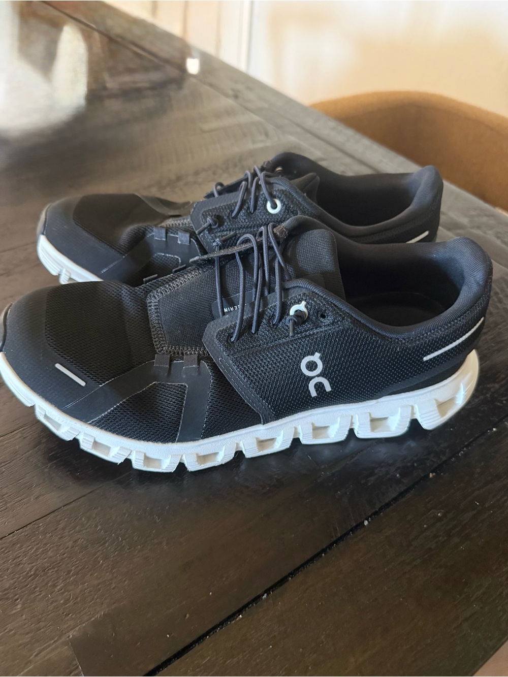 On Cloud Women’s Running Shoe in Black/White